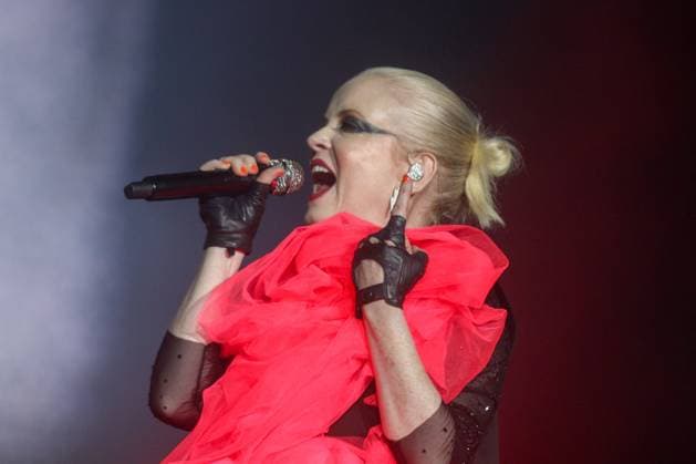 SÃO PAULO, SP - 09.09.2023: FESTIVAL THE TOWN - Shirley Manson, from the band Garbage, who performs on the Skyline Stage this Saturday night (7) in the first edition of The Town festival, held in São Paulo at the Autódromo de Interlagos, south of the capital. x2431876x  YurixMurakami