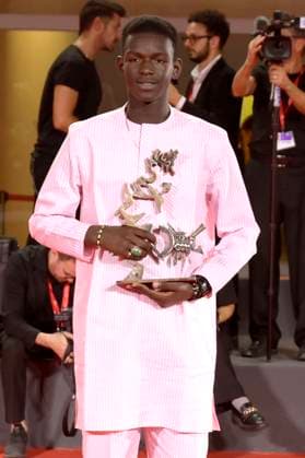 Seydou Sarr with the Marcello Mastroianni Award for Best Young Actor in Io capitano , at the photocall with the winners of the Biennale di Venezia 2023 80 Venice International Film Festival at Palazzo del Casino Venice, 09 09 2023. Foto:xA.xM.xTinghinox xFuturexImagex preistraeger_3905