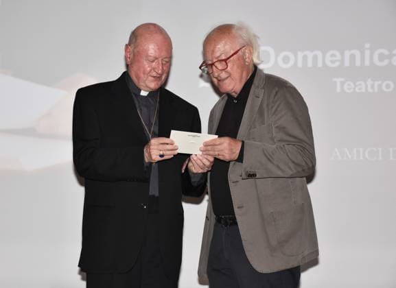 News Bilder des Tages Milan, Italy Card.Gianfranco Ravasi Chiara Lifetime Achievement Award 2023 at the Tale Festival 2023 talks and answers Beppe Severgnini s questions about the church and social life today In the photo:Romano Oldrini president Amici di Piero, Card.Gianfranco Ravasi  Copyright: xNickxZonnax xipa-agency.netx xNickxZonnax IPA_IPA40209948