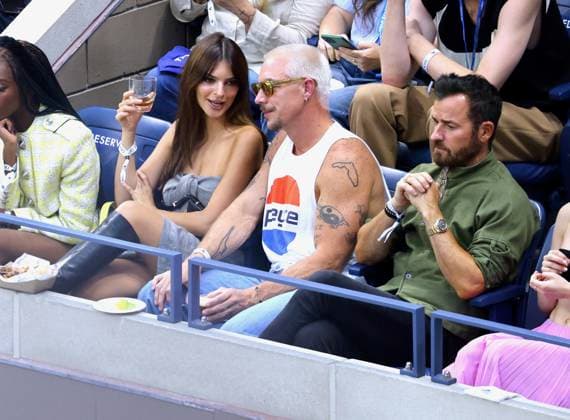 Emily Ratajkowski Attends US Open - NYC Emily Ratajkowski and Justin Theroux attend the men s final at The US Open in New York City, NY, USA on September 10, 2023. Photo by Dylan Travis ABACAPRESS.COM New York City NY United States  Copyright: xDylanxTravis ABACAx 867148_007 DylanxTravis ABACAx 867148_007