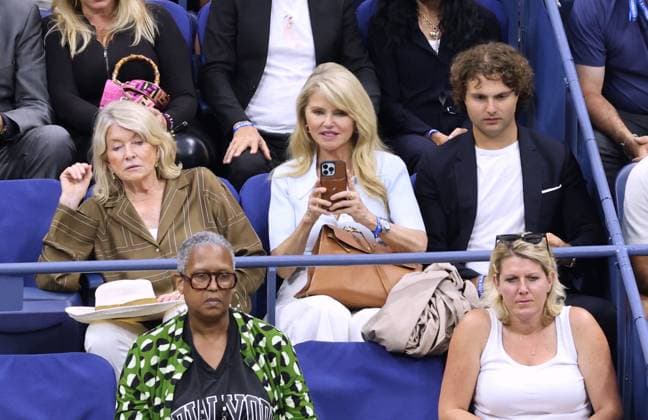 Celebs Attend US Open - NYC Martha Stewart, Christie Brinkley and her son attend the men s final at The US Open in New York City, NY, USA on September 10, 2023. Photo by Dylan Travis ABACAPRESS.COM New York City NY United States  Copyright: xDylanxTravis ABACAx 867151_018 DylanxTravis ABACAx 867151_018
