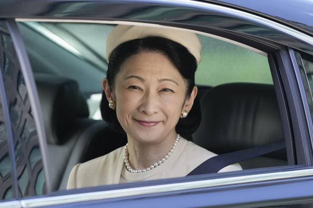 Entertainment Themen der Woche KW37 Entertainment Bilder des Tages Japanese Crown Princess Kiko Japanese Crown Princess Kiko visits the Imperial Palace in Tokyo by car on Sept. 11, 2023, her 57th birthday, to greet Emperor Naruhito and Empress Masako.  A14AA0001866851P