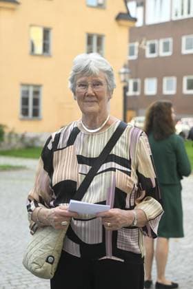 STOCKOHLM 20230911 Former Minister for Foreign Affairs Lena Hjelm Wallén arrives at Katarina Church where the Anna Lindh Prize will be awarded to Belarusian opposition leader and former presidential candidate Svetlana Tikhanovskaya at a memorial ceremony 20 years after Anna Lindhs passing Stockholm Sweden x10080x  Copyright: xFredrikxSandberg TTx ANNA LIND-PRISET 2023 TTABB0000000000212966