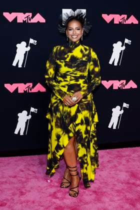 Nessa arrives on the red carpet at the 2023 MTV Video Music Awards VMA s at the Prudential Center in Newark, NJ, on Tuesday, September 12, 2023.  NYP20230912102 JOHNxANGELILLO