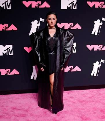 Demi Lovato arrives on the red carpet at the 2023 MTV Video Music Awards VMA s at the Prudential Center in Newark, New Jersey, on Tuesday, September 12, 2023.  NYP20230912118 JOHNxANGELILLO
