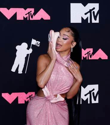 Saweety arrives on the red carpet at the 2023 MTV Video Music Awards VMA s at the Prudential Center in Newark, New Jersey, on Tuesday, September 12, 2023.  NYP20230912133 JOHNxANGELILLO