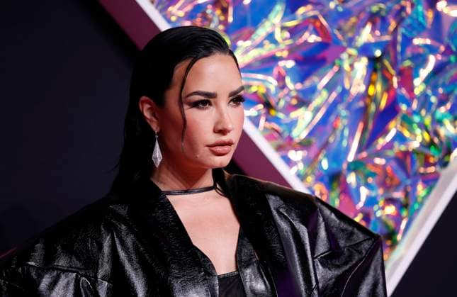Demi Lovato arrives on the red carpet at the 2023 MTV Video Music Awards VMA s at the Prudential Center in Newark, New Jersey, on Tuesday, September 12, 2023.  NYP20230912131 JOHNxANGELILLO