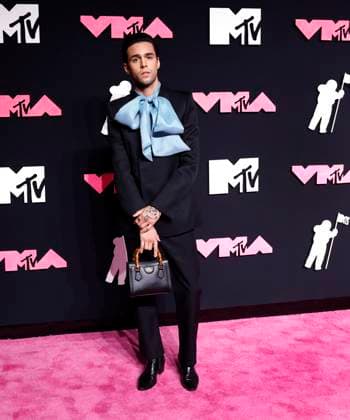 Stephen Sanchez arrives on the red carpet at the 2023 MTV Video Music Awards VMA s at the Prudential Center in Newark, New Jersey, on Tuesday, September 12, 2023.  NYP20230912139 JOHNxANGELILLO