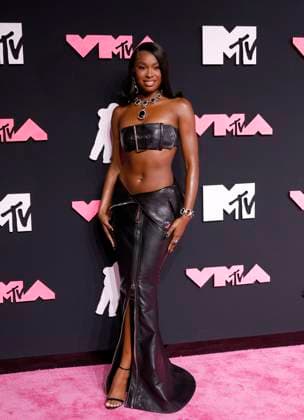 Coco Jones arrives on the red carpet at the 2023 MTV Video Music Awards VMA s at the Prudential Center in Newark, New Jersey, on Tuesday, September 12, 2023.  NYP20230912144 JOHNxANGELILLO