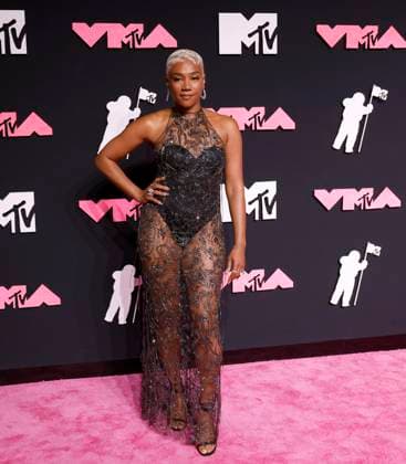 Tiffany Haddish arrives on the red carpet at the 2023 MTV Video Music Awards VMA s at the Prudential Center in Newark, New Jersey, on Tuesday, September 12, 2023.  NYP20230912145 JOHNxANGELILLO