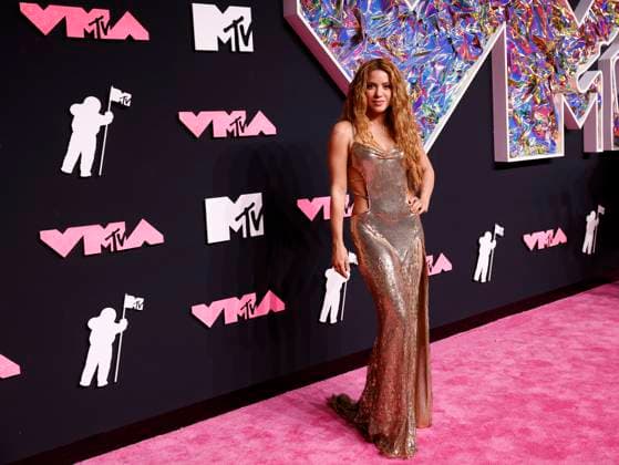 Shakira arrives on the red carpet at the 2023 MTV Video Music Awards VMA s at the Prudential Center in Newark, New Jersey, on Tuesday, September 12, 2023.  NYP20230912158 JOHNxANGELILLO