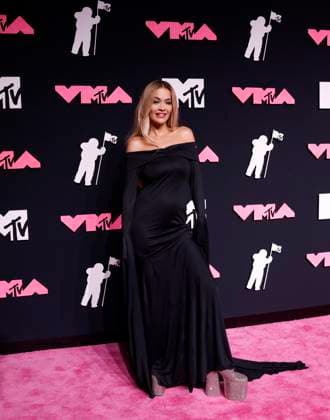 Rita Ora arrives on the red carpet at the 2023 MTV Video Music Awards VMA s at the Prudential Center in Newark, New Jersey, on Tuesday, September 12, 2023.  NYP20230912180 JOHNxANGELILLO