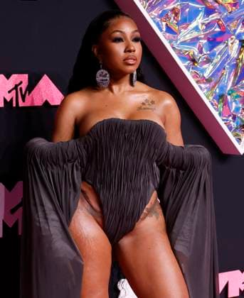 Yung Miami arrives on the red carpet at the 2023 MTV Video Music Awards VMA s at the Prudential Center in Newark, New Jersey, on Tuesday, September 12, 2023.  NYP20230912156 JOHNxANGELILLO