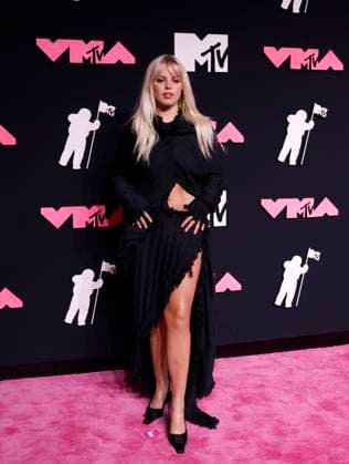 Renee Rapp arrives on the red carpet at the 2023 MTV Video Music Awards VMA s at the Prudential Center in Newark, New Jersey, on Tuesday, September 12, 2023.  NYP20230912175 JOHNxANGELILLO