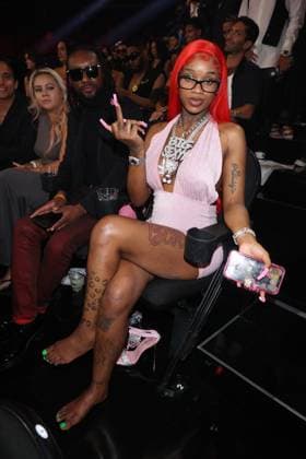 NEWARK, NJ - SEPTEMBER 12: Sexyy Red at the 2023 MTV Video Music Awards at Prudential Center on September 12, 2023 in Newark, New Jersey. Copyright: xWalikxGoshornx