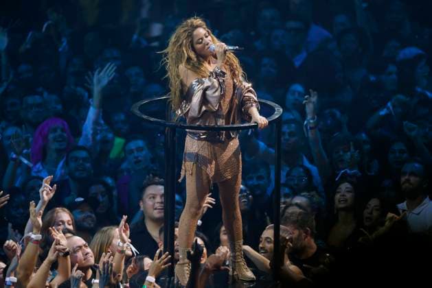 Shakira performs during the 2023 MTV Video Music Awards VMA s at the Prudential Center in Newark, New Jersey, on Tuesday, September 12, 2023.  NYP20230912213 JOHNxANGELILLO