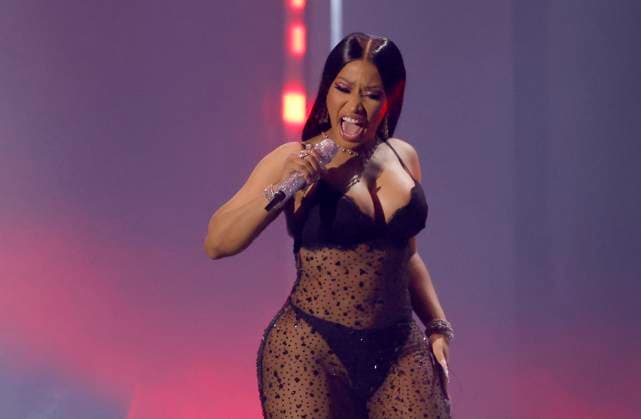 Nicki Minaj performs during the 2023 MTV Video Music Awards VMA s at the Prudential Center in Newark, New Jersey, on Tuesday, September 12, 2023.  NYP20230912217 JOHNxANGELILLO