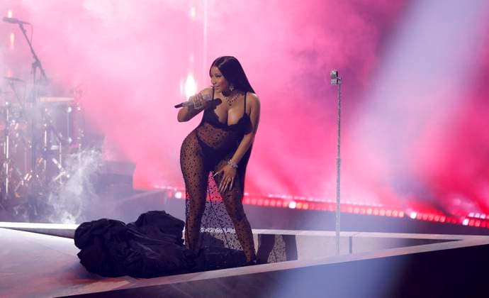Nicki Minaj performs during the 2023 MTV Video Music Awards VMA s at the Prudential Center in Newark, New Jersey, on Tuesday, September 12, 2023.  NYP20230912218 JOHNxANGELILLO