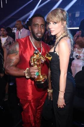 NEWARK, NJ - SEPTEMBER 12: Sean Combs and Taylor Swift at the 2023 MTV Video Music Awards at Prudential Center on September 12, 2023 in Newark, New Jersey. Copyright: xWalikxGoshornx