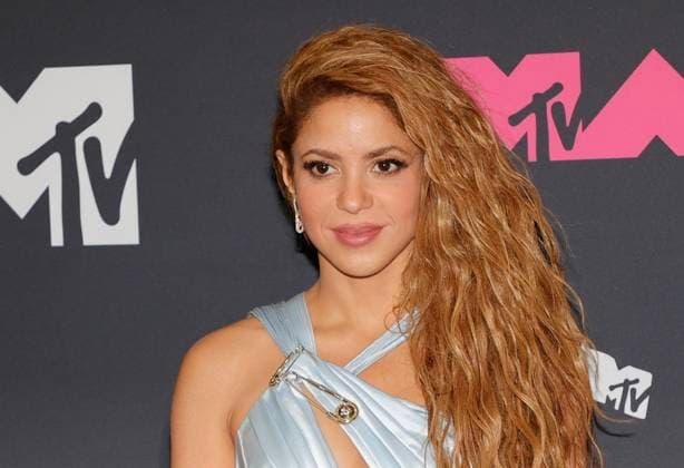 Shakira arrives in the press room at the 2023 MTV Video Music Awards VMA s at the Prudential Center in Newark, NJ on Tuesday, September 12, 2023.  NYP20230912833 JASONxSZENES