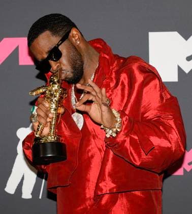 Sean P. Diddy Combs arrives in the press room at the 2023 MTV Video Music Awards VMA s at the Prudential Center in Newark, NJ on Tuesday, September 12, 2023.  NYP20230912292 JASONxSZENES