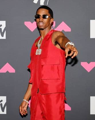 King Combs arrives in the press room at the 2023 MTV Video Music Awards VMA s at the Prudential Center in Newark, NJ on Tuesday, September 12, 2023.  NYP20230912294 JASONxSZENES