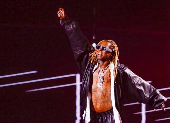 Lil Wayne performs during the 2023 MTV Video Music Awards VMA s at the Prudential Center in Newark, New Jersey, on Tuesday, September 12, 2023.  NYP20230912242 JOHNxANGELILLO