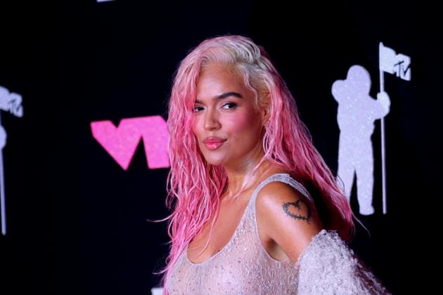 MTV Video Music Awards 2023 - Arrivals - NJ Karol G attends the 2023 MTV Video Music Awards at the Prudential Center in New Jersey on September 12, 2023. Photo by Charles Guerin ABACAPRESS.COM New York City NJ United States  Copyright: xGuerinxCharles ABACAx 867484_147 GuerinxCharles ABACAx 867484_147