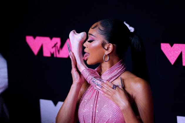 MTV Video Music Awards 2023 - Arrivals - NJ Saweetie attends the 2023 MTV Video Music Awards at the Prudential Center in New Jersey on September 12, 2023. Photo by Charles Guerin ABACAPRESS.COM New York City NJ United States  Copyright: xGuerinxCharles ABACAx 867484_169 GuerinxCharles ABACAx 867484_169