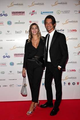Milan, Gentleman Award 2023 - in the photo Francesco Oppini, Francesca Viverit  Copyright: xSimonexComix xipa-agency.netx xComi Terenghix IPA_IPA40279564