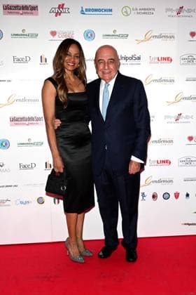 Milan, Gentleman Award 2023 - in the photo Adriano Galliani, Malika El Hazzazi  Copyright: xSimonexComix xipa-agency.netx xComi Terenghix IPA_IPA40279625