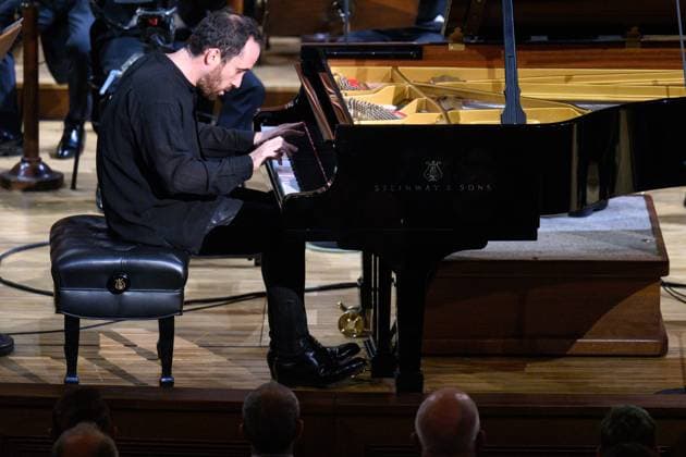 Russian-German pianist Igor Levit and conductor Jakub Hrusa with Wiener Philharmoniker perform at the Dvorak s Prague international music festival in Prague, Czech Republic, September 13, 2023. (CTKxPhoto MichalxKamaryt) CTKPhotoP2023091309580  CTKPhotoP2023091309580