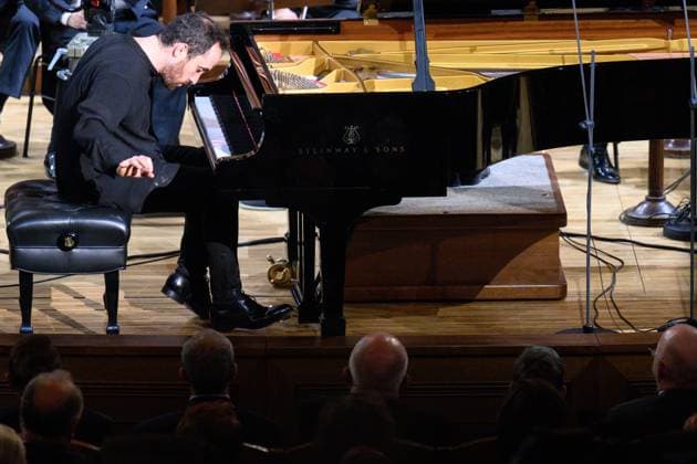 Russian-German pianist Igor Levit and conductor Jakub Hrusa with Wiener Philharmoniker perform at the Dvorak s Prague international music festival in Prague, Czech Republic, September 13, 2023. (CTKxPhoto MichalxKamaryt) CTKPhotoP2023091309610  CTKPhotoP2023091309610