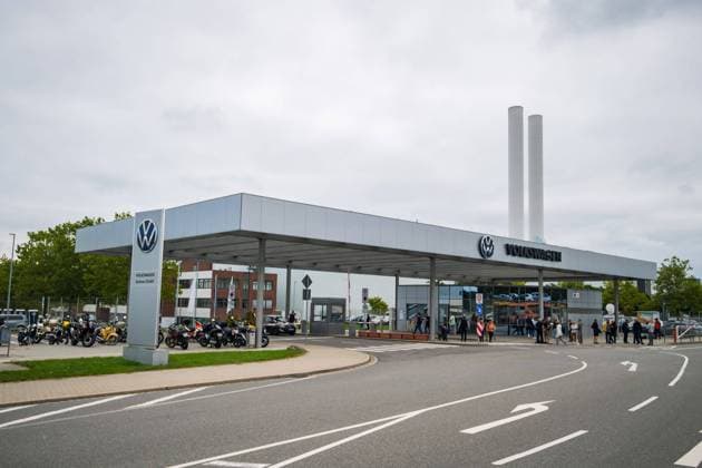 Das Volkswagen-Werk in Zwickau. *** The Volkswagen plant in Zwickau