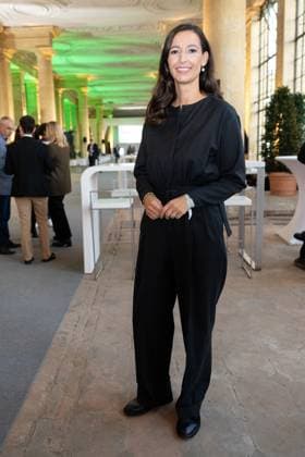 Pinar Atalay German TV presenter , M100 Sanssouci Colloquium Presentation of the M100 Media Award on 14 September 2023, 14 9 2023, Orangerie Sanssouci, Park Sanssouci, Potsdam, Brandenburg, Germany. kreativmedia_m100_57