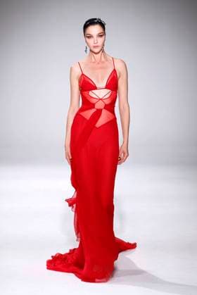 Nensi Dojaka. Ready to wear Fall winter 2023 24 LONDON february 2023 Nensi Dojaka. Ready to wear Fall winter 2023 24 LONDON february 2023, Credit:x Avalon  Copyright: xxx xAvalonx 0757255420