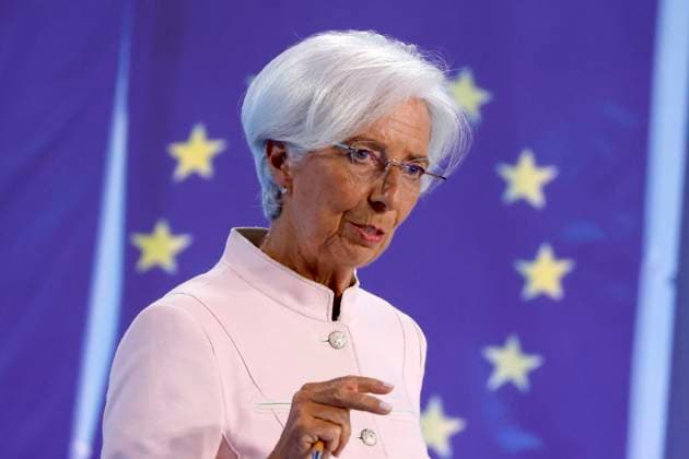 EZB-Präsidentin Christine Lagarde bei der Pressekonferenz der Europäischen Zentralbank in der EZB in Frankfurt. Erneut hat die EZB den Leitzins auf nun 4,5 Prozent angehoben, um die Inflation einzudämmen. Frankfurt, 14.09.2023 Hessen Deutschland *** ECB President Christine Lagarde at the press conference of the European Central Bank at the ECB in Frankfurt Once again, the ECB has raised the key interest rate to now 4.5 percent to curb inflation Frankfurt, 14 09 2023 Hesse Germany Copyright: xChristophxHardtx