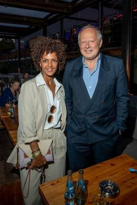 Award German Acting Award 2023 Dennenesch Zoude and Axel Milberg at the award ceremony German Acting Award 2023 at Spindler and Klatt on 15 09 2023 in Berlin Copyright: xEventpressxKochanx