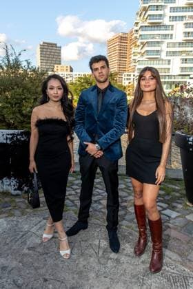 Award German Acting Award 2023 Andrea Guo, Ilyes Raoul Moutaoukkil and Lara Aylin Winkler at the award ceremony German Acting Award 2023 at Spindler and Klatt on 15 09 2023 in Berlin Copyright: xEventpressxKochanx