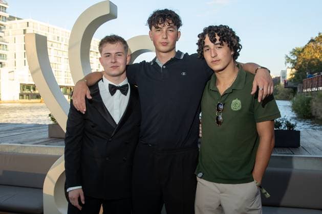 Award German Acting Award 2023 Vincent Wiemer, Levy Rico Arcos, Rafael Luis Klein Heßling at the award ceremony German Acting Award 2023 at Spindler and Klatt on 15 09 2023 in Berlin Copyright: xEventpressxKochanx