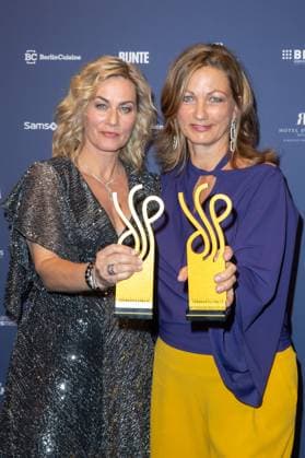 Award German Acting Award 2023 Gesine Cukrowski and Silke Burmester at the award ceremony German Acting Award 2023 at Spindler and Klatt on 15 09 2023 in Berlin Copyright: xEventpressxKochanx