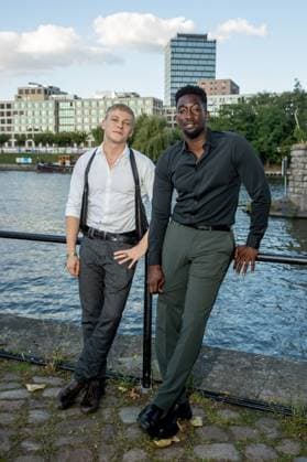 Award German Acting Award 2023 Julius Nitschkoff and Farba Dieng at the award ceremony German Acting Award 2023 at Spindler and Klatt on 15 09 2023 in Berlin Copyright: xEventpressxKochanx