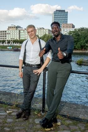 Award German Acting Award 2023 Julius Nitschkoff and Farba Dieng at the award ceremony German Acting Award 2023 at Spindler and Klatt on 15 09 2023 in Berlin Copyright: xEventpressxKochanx