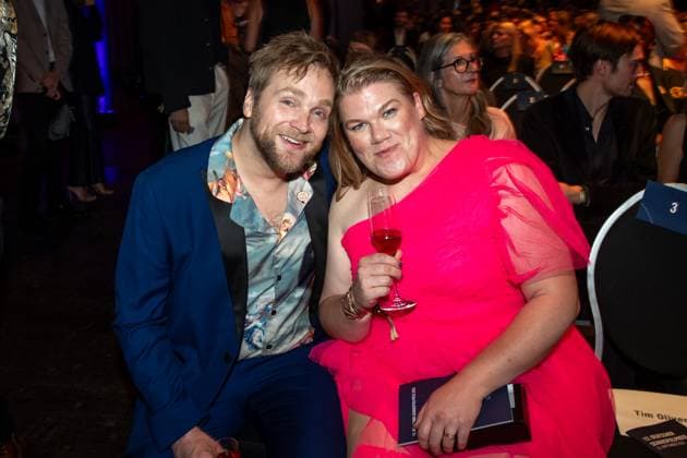 Award German Acting Award 2023 Gisa Flake with boyfriend Knud Riepen at the award ceremony German Acting Award 2023 at Spindler and Klatt on 15 09 2023 in Berlin Copyright: xEventpressxKochanx