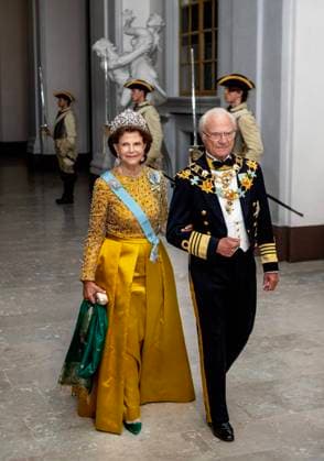Bilder des Jahres 2023, Entertainment 09 September Entertainment Themen der Woche KW37 Entertainment Bilder des Tages 15-09-2023 Sweden Galadinner in the Rikssalen of the Royal Palace in Stockholm in connection with the 50th anniversary of HM the King s accession to the throne. Queen Silvia, King Carl Gustaf Â  Copyright: xPPEx