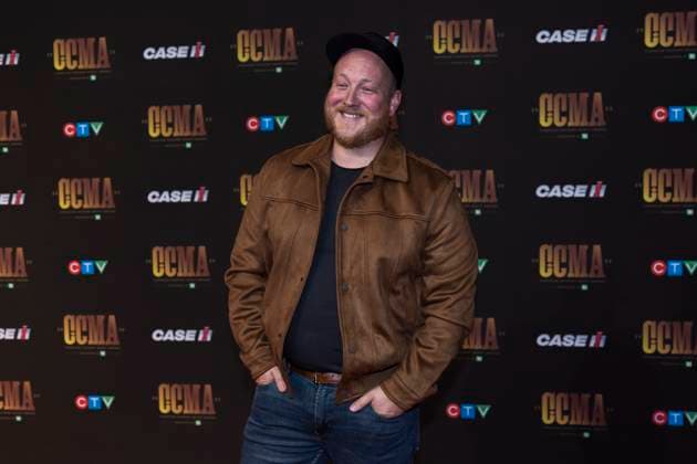 September 16, 2023, Hamilton, ON, Canada: Tyler Joe Miller poses on the red carpet at the Canadian Country Music Awards in Hamilton, Ont., Saturday, Sept. 16, 2023. Hamilton Canada  - ZUMAc35_ 20230916_zaf_c35_209 Copyright: xNickxIwanyshynx