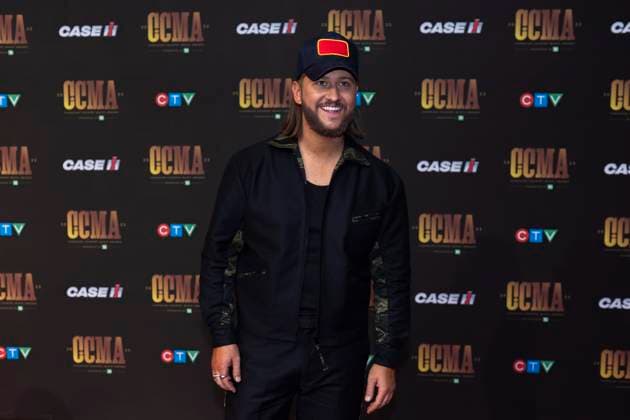 September 16, 2023, Hamilton, ON, Canada: Nate Haller poses on the red carpet at the Canadian Country Music Awards in Hamilton, Ont., Saturday, Sept. 16, 2023. Hamilton Canada  - ZUMAc35_ 20230916_zaf_c35_229 Copyright: xNickxIwanyshynx