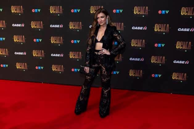 September 16, 2023, Hamilton, ON, Canada: Tenille Townes poses on the red carpet at the Canadian Country Music Awards in Hamilton, Ont., Saturday, Sept. 16, 2023. Hamilton Canada  - ZUMAc35_ 20230916_zaf_c35_230 Copyright: xNickxIwanyshynx