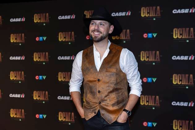 September 16, 2023, Hamilton, ON, Canada: Brett Kissel poses on the red carpet at the Canadian Country Music Awards in Hamilton, Ont., Saturday, Sept. 16, 2023. Hamilton Canada  - ZUMAc35_ 20230916_zaf_c35_246 Copyright: xNickxIwanyshynx