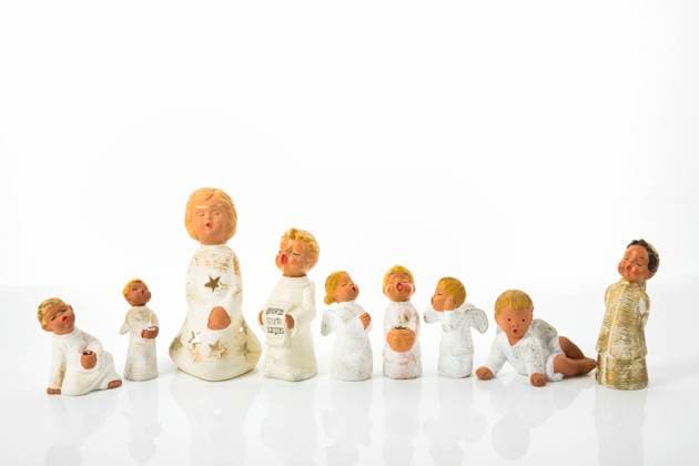 weihnachtliche Engelsfiguren, Freisteller *** Christmas Angel figurines, Exempt from charges 1019303847